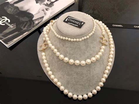 cheap replica chanel pearl necklace|chanel copy necklace.